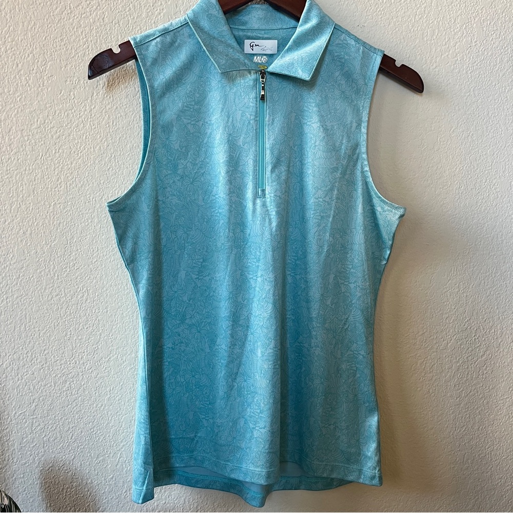 Greg Norman ML75 Sleeveless Polo Floral Print